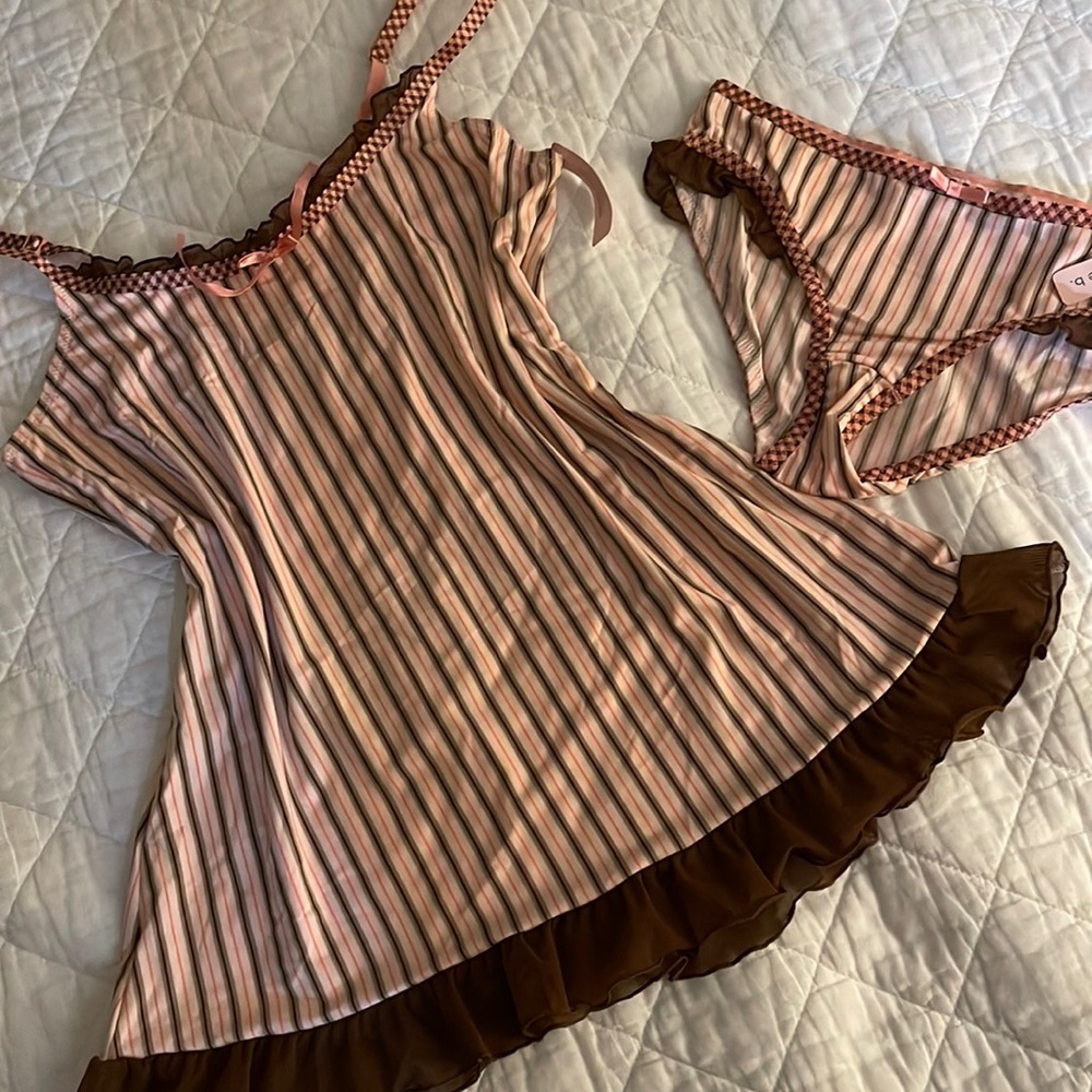 Coquette dainty pink babydoll set Sophie. B
